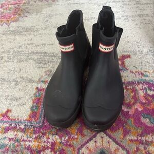 Hunter Classic Black Short Boots